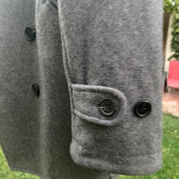 Jasper Conrad Men’s Grey Pea Coat (SMALL) - Picture 7 of 7